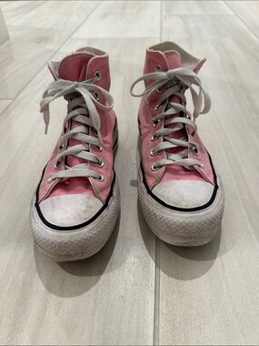 Converse Chuck Taylor Pink High-Top Canvas Sneakers -4.5M/ 6.5W